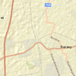 Šurany Street Map