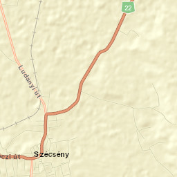 Szécsény Street Map