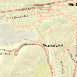 Miskolci Járás Street Map