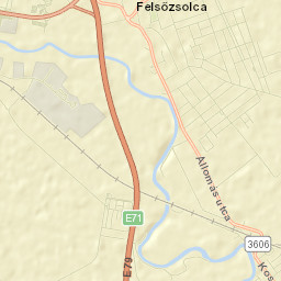 Felsőzsolca Street Map