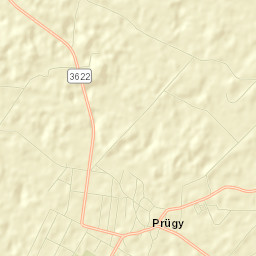 Prügy Street Map
