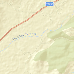 Tiachiv Raion Street Map