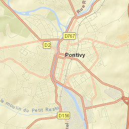 Pontivy Street Map