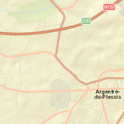 Argentré-du-Plessis Street Map