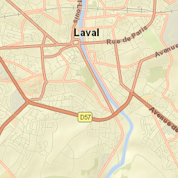 Laval Street Map