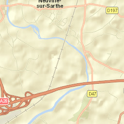 Neuville-sur-Sarthe Street Map