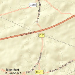 Montfort-le-Gesnois Street Map