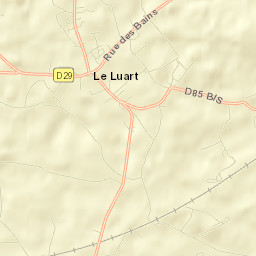 Le Luart Street Map