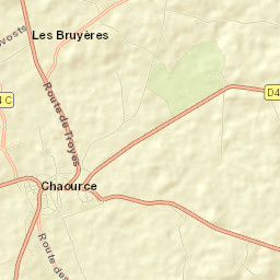 Chaource Street Map