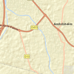 Andolsheim Street Map