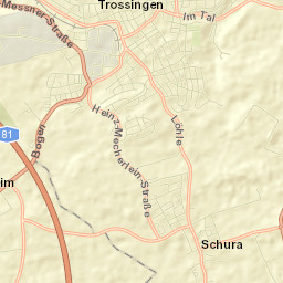 Trossingen Street Map