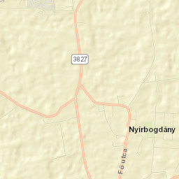 Nyírbogdány Street Map