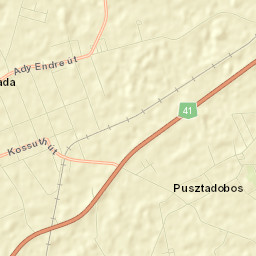 Nyírmada Street Map