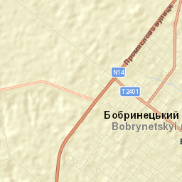 Bobrynets Street Map