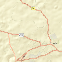 Scaër Street Map
