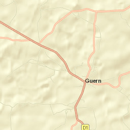 Guern Street Map