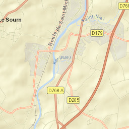 Le Sourn Street Map
