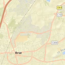 Bruz Street Map