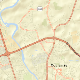 Coulaines Street Map