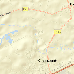 Champagné Street Map