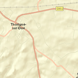Thorigné-sur-Dué Street Map