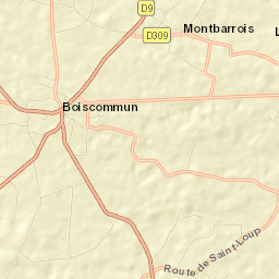 Boiscommun Street Map