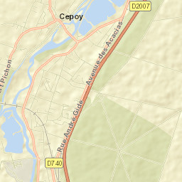 Cepoy Street Map