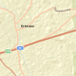 Erkheim Street Map