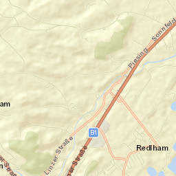 Redlham Street Map
