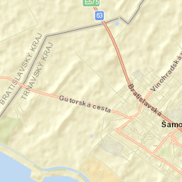 Šamorín Street Map