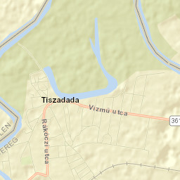 Tiszadada Street Map