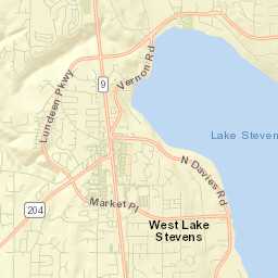 West Lake Stevens Street Map
