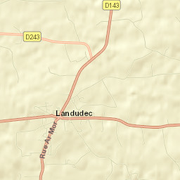 Landudec Street Map