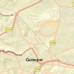 Quimper Street Map