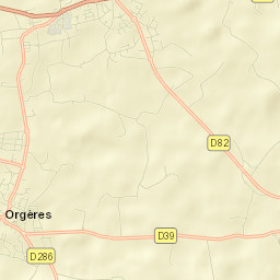 Orgères Street Map