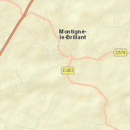 Montigné-le-Brillant Street Map