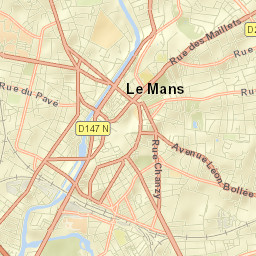 Le Mans Street Map