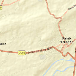 Saint-Florentin Street Map