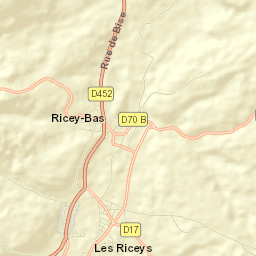 Les Riceys Street Map