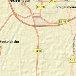 Neuf-Brisach Street Map