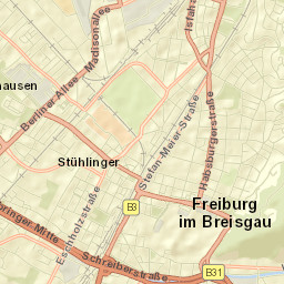 Freiburg Street Map