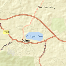 Obing Street Map