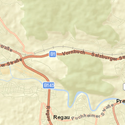 Regau Street Map