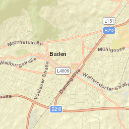 Baden Street Map