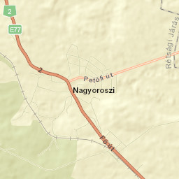 Nagyoroszi Street Map