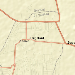 Khovd Street Map