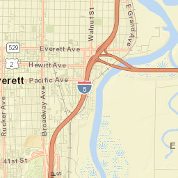 Everett Street Map