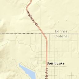 Spirit Lake Street Map