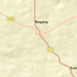 Réguiny Street Map