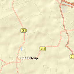 Chanteloup Street Map